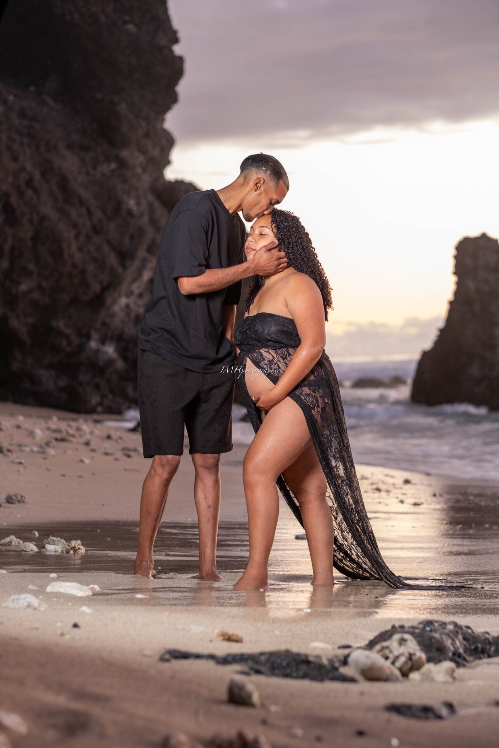 Shooting grossesse à la plage
